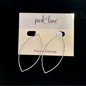 Parklane Pierced Wishbone Silver Earrings.
